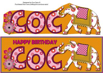 White Indian Elephant Coc Large Dl