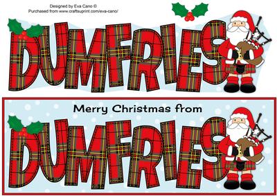 Merry Christmas from Dumfries Large Dl