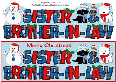 Jazz Dogs & Snowman Sister & Brother-in-law Large Dl