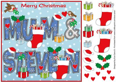 8x8 Christmas Mum & Steven