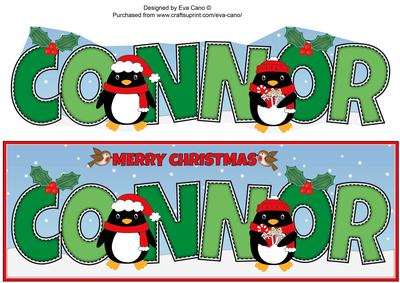 Christmas Penguins Connor Large Dl