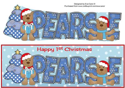 First Christmas Teddies Pearse Large Dl