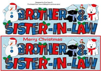 Jazz Dogs & Snowman Brother & Sister-in-law Large Dl