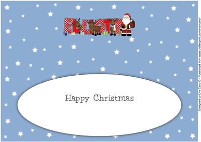 Santa and His Reindeers Elliott Large Dl Insert