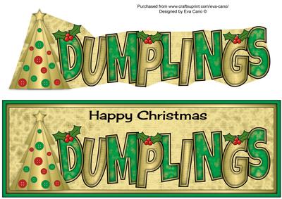 Buttons Christmas Trees Ii Dumplings Large Dl