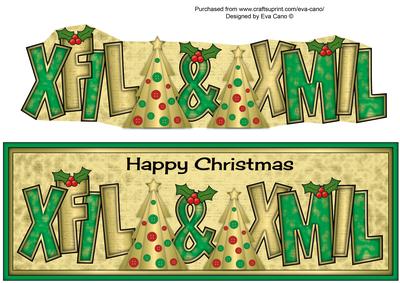 Buttons Christmas Trees Ii Xfil & Xmil Large Dl