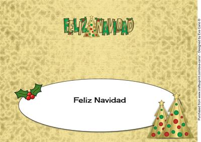 Buttons Christmas Trees Ii Feliz Navidad Large Dl Insert