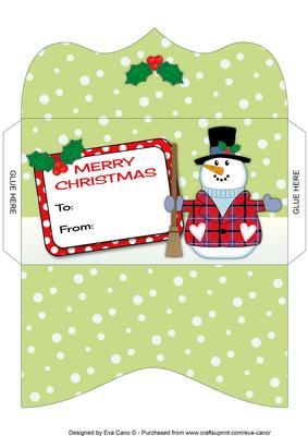 Snowman Money Wallet 3