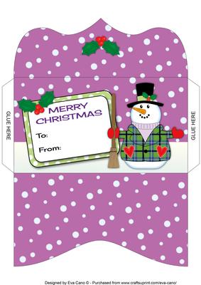 Snowman Money Wallet 4