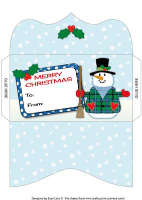 Snowman Money Wallet 6