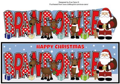 Santa and His Reindeers Brandonlee Large Dl