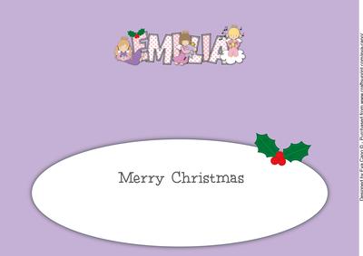 Christmas Angels Emilia Large Dl Insert