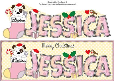 Patch 1st Xmas Jessica Large Dl