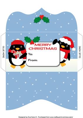 Christmas Penguins Money Wallet