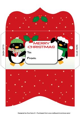 Christmas Penguins Money Wallet 2