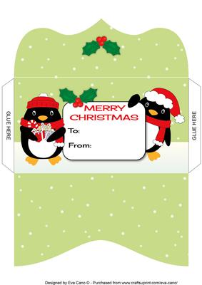 Christmas Penguins Money Wallet 3
