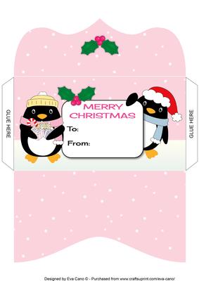 Christmas Penguins Money Wallet 5