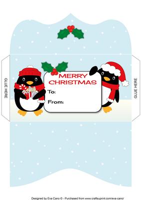 Christmas Penguins Money Wallet 6