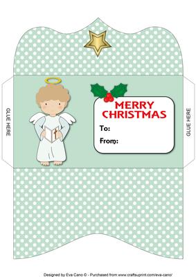 Christmas Angel with Bible Money Wallet