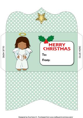 Christmas Angel with Bible Money Wallet 2