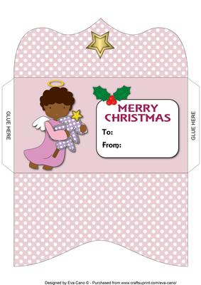 Christmas Angel with Tree Money Wallet 2