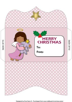 Christmas Angel with Tree Money Wallet 3