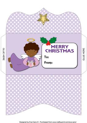 Christmas Angel with Present Money Wallet 3