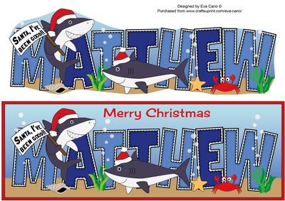 Christmas Sharks Matthew Large Dl