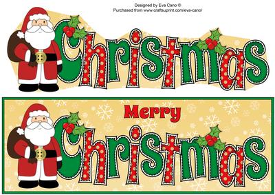 Santa in Coat Christmas Large Dl 2