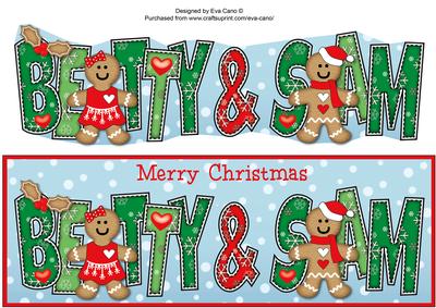 Gingerbread Couple Betty & Sam Large Dl