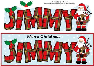 Scottish Santa Jimmy Large Dl
