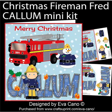 Christmas Fireman Fred Callum Mini Kit