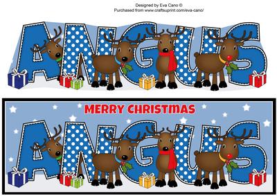 Rudolf and Friends Angus Large Dl