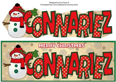 Cute Snowman Connariez Large Dl