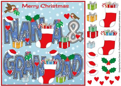 8x8 Christmas Nana & Grandad