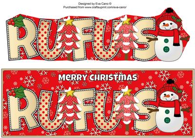 Cute Snowman Rufus Large Dl