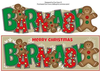 Gingerbread Men Barnaby Large Dl