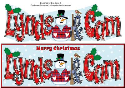 Snowman Lynds & Cam Large Dl