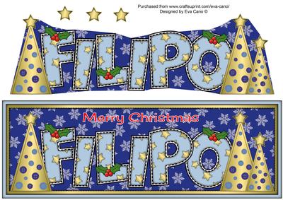 Buttons Christmas Trees Filipo Large Dl