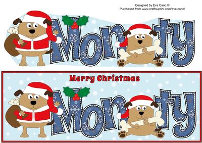 Christmas Henry the Dog Monty Large Dl