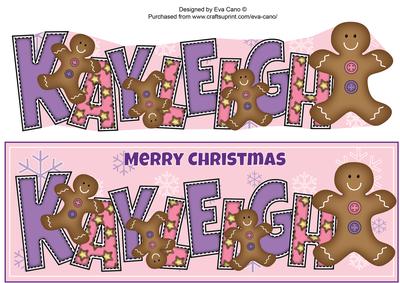 Gingerbread Men Kayleigh Large Dl