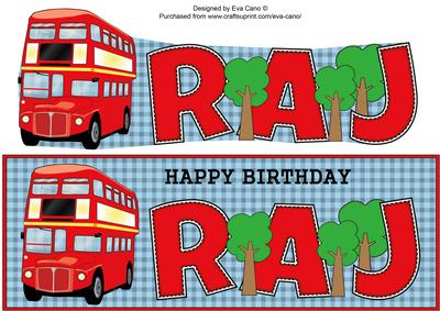 Red Bus Raj Large Dl