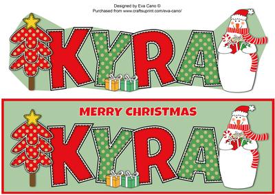 Snowman with Presents Kyra Large Dl
