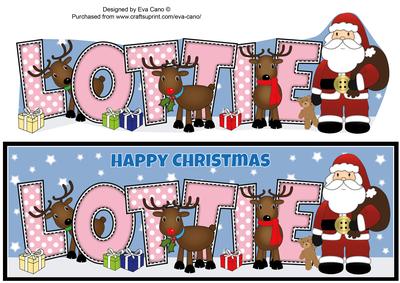 Santa and His Reindeers Lottie Large Dl