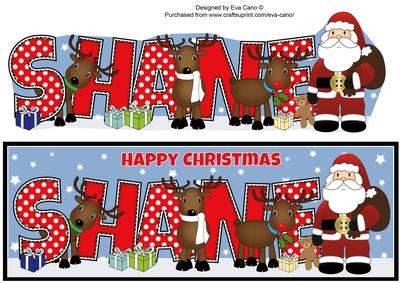 Santa and His Reindeers Shane Large Dl