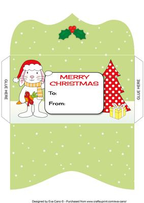 Christmas Bunny Money Wallet