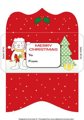Christmas Bunny Money Wallet 2