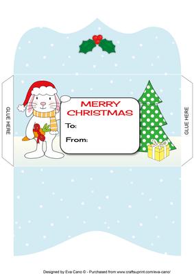 Christmas Bunny Money Wallet 3