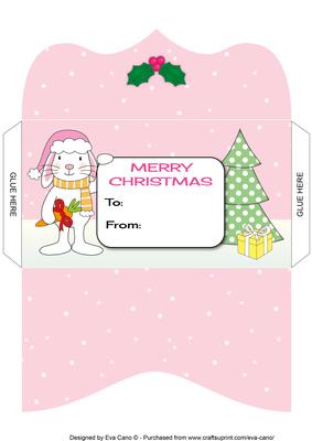 Christmas Bunny Money Wallet 4