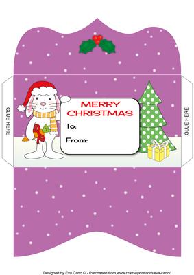 Christmas Bunny Money Wallet 6